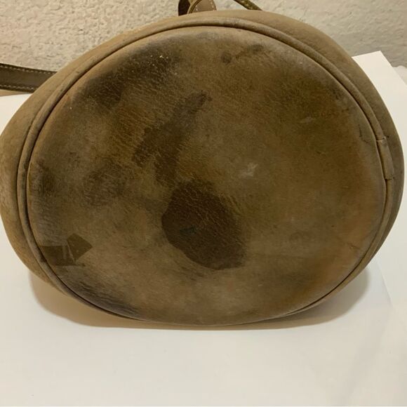 Vintage Coach Sonoma Pebbled Nubuck leather Drawstring Bucket Bag #4931 - Picture 4 of 14